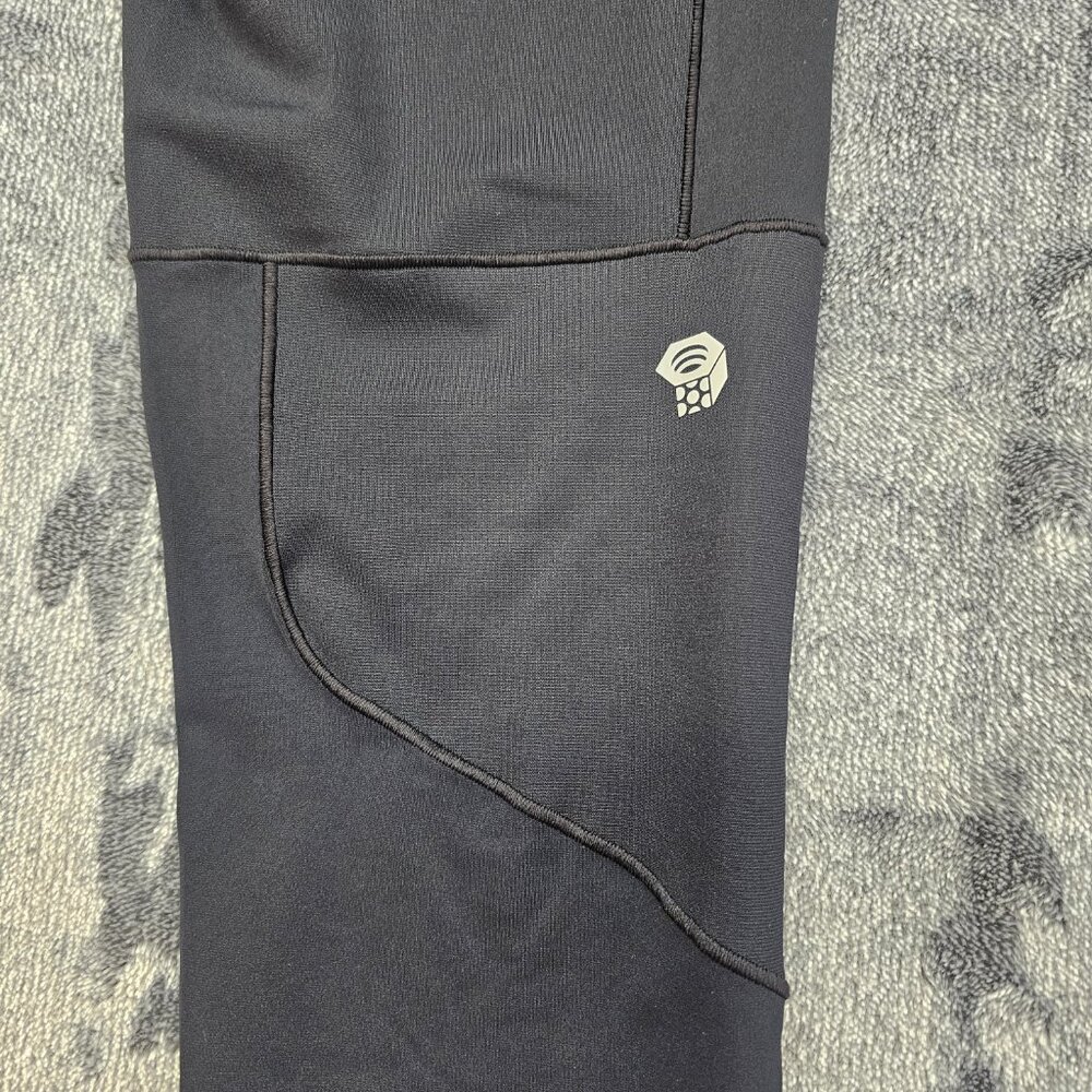 mountain hardwear Womens Medium mountain Stretch Capri leggings black 1961041 - Picture 9 of 12